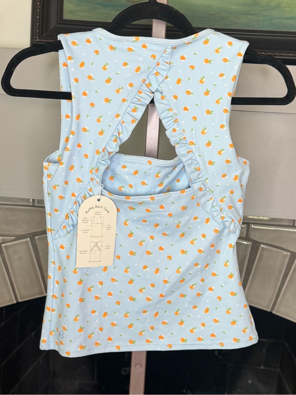 Blogilates Ruffle Back Tank Top - NWT - Picture 4 of 5